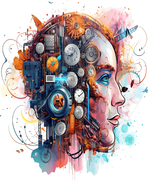 Illustration representing thinking, emotions, and career direction