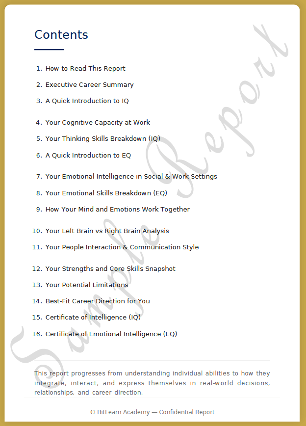 CPPA Table of Content